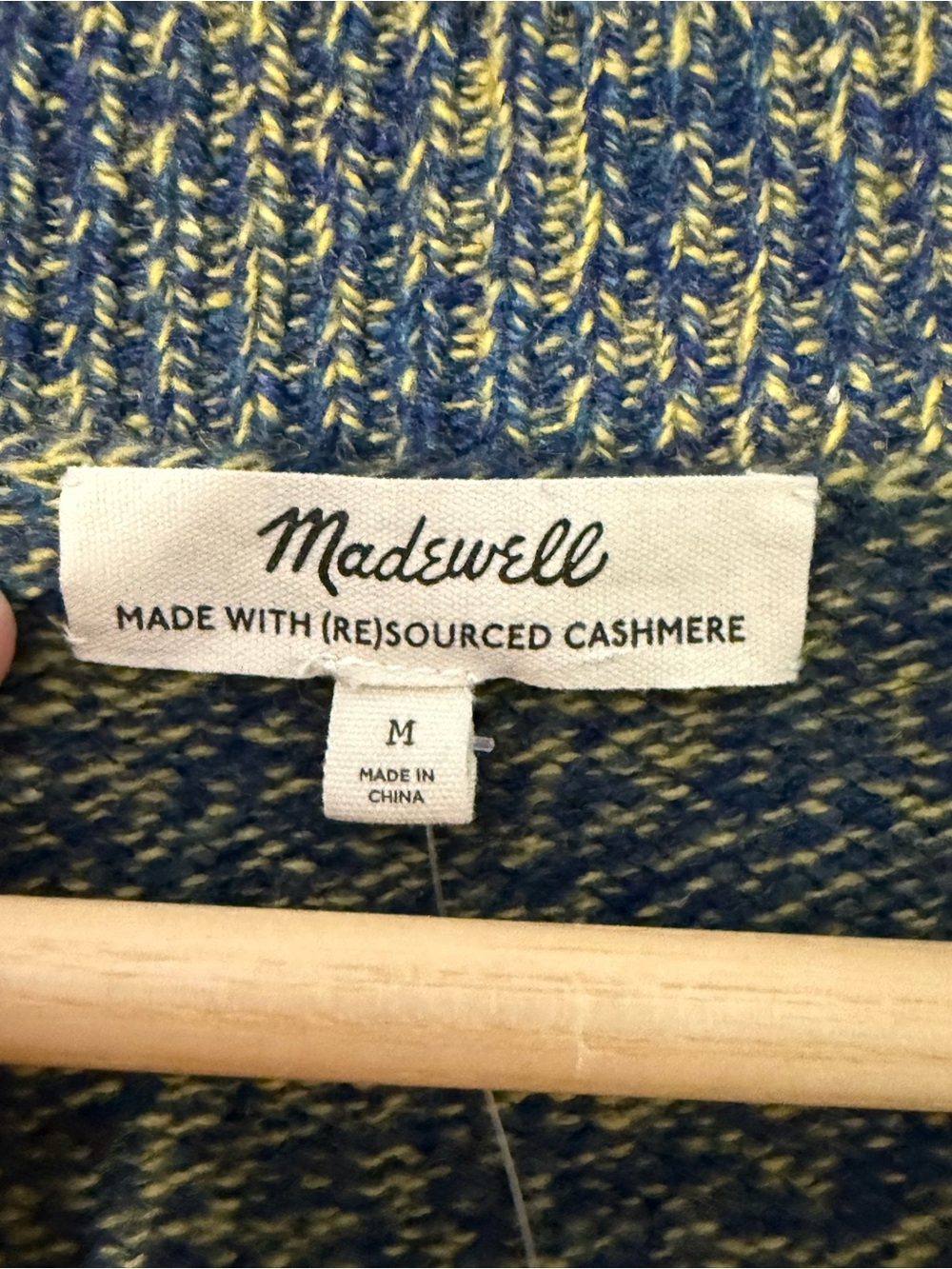 Madewell Donegal (Re)sponsible Cashmere V-Neck Sweater Vest new with tag - Picture 4 of 10